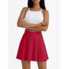 imageAUTOMET Womens Tennis Skirt with Shorts Underneath Flowy Mini Athletic Golf Skorts with Pockets 2025 Pleated Summer OutfitsRed
