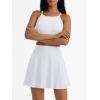imageAUTOMET Womens Tennis Skirt with Shorts Underneath Flowy Mini Athletic Golf Skorts with Pockets 2025 Pleated Summer OutfitsWhite