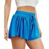imageAUTOMET Womens 2 in 1 Running Shorts Casual Summer Athletic ShortsBlue