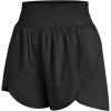 imageAUTOMET Womens Athletic Shorts High Waisted Running Shorts Gym Workout Shorts Casual Comfy Sport Shorts with Pockets 2025Black