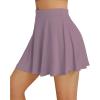 imageAUTOMET Womens Tennis Skirt with Shorts Underneath Flowy Mini Athletic Golf Skorts with Pockets 2025 Pleated Summer OutfitsCoffee Grey