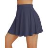 imageAUTOMET Womens Tennis Skirt with Shorts Underneath Flowy Mini Athletic Golf Skorts with Pockets 2025 Pleated Summer OutfitsNavy Blue