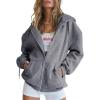imageAUTOMET Womens Zip Up Hoodies Long Sleeve Fall Oversized Sweatshirts Fleece Y2K Jacket with Pockets 2025 Fashion ClothesDarkgrey