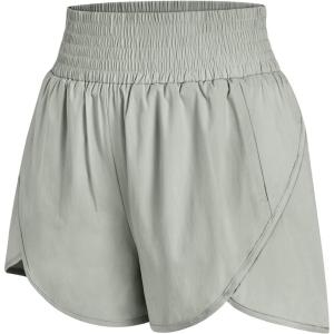 imageAUTOMET Womens Athletic Shorts High Waisted Running Shorts Gym Workout Shorts Casual Comfy Sport Shorts with Pockets 2025Coffeegrey