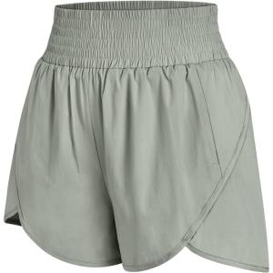 imageAUTOMET Womens Athletic Shorts High Waisted Running Shorts Gym Workout Shorts Casual Comfy Sport Shorts with Pockets 2025Grey