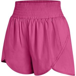 imageAUTOMET Womens Athletic Shorts High Waisted Running Shorts Gym Workout Shorts Casual Comfy Sport Shorts with Pockets 2025Magenta