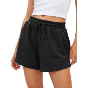 imageAUTOMET Womens Summer Shorts Casual Sweat Athletic Spring Outfits Beach Vacation Clothes Comfy Fall Fashion 2025Black