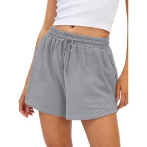 imageAUTOMET Womens Summer Shorts Casual Sweat Athletic Spring Outfits Beach Vacation Clothes Comfy Fall Fashion 2025Charcoalgrey