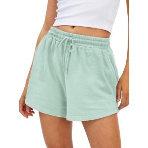imageAUTOMET Womens Summer Shorts Casual Sweat Athletic Spring Outfits Beach Vacation Clothes Comfy Fall Fashion 2025Cyan