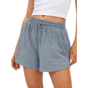 imageAUTOMET Womens Summer Shorts Casual Sweat Athletic Spring Outfits Beach Vacation Clothes Comfy Fall Fashion 2025Greyblue