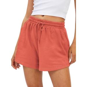 imageAUTOMET Womens Summer Shorts Casual Sweat Athletic Spring Outfits Beach Vacation Clothes Comfy Fall Fashion 2025Orange