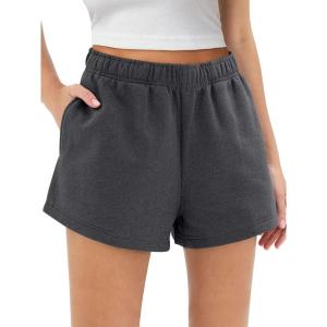 imageAUTOMET Womens Sweat Shorts Trendy Casual Athletic Running Summer Vacation Outfits Comfy 2025 Fashion Workout ClothingBlackgrey