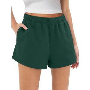 imageAUTOMET Womens Sweat Shorts Trendy Casual Athletic Running Summer Vacation Outfits Comfy 2025 Fashion Workout ClothingDarkgreen