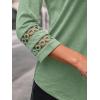 imageAUTOMET 34 Length Sleeve Womens Tops Crewneck Lace Tunic Business Casual Dressy Blouses Spring Trendy Outfits 2025Lightgreen
