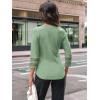 imageAUTOMET 34 Length Sleeve Womens Tops Crewneck Lace Tunic Business Casual Dressy Blouses Spring Trendy Outfits 2025Lightgreen