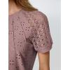 imageAUTOMET Short Sleeve Shirts for Women Eyelet Embroidery Summer Dressy Tops 2025 Trendy Lace Casual TShirts Work OutfitsDusty Rose