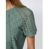 imageAUTOMET Short Sleeve Shirts for Women Eyelet Embroidery Summer Dressy Tops 2025 Trendy Lace Casual TShirts Work OutfitsSage