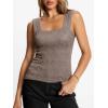 imageAUTOMET Women Tank Tops 2025 Summer Square Neck Crop Top Trendy Going Out Vacation Outfit Cami Sleeveless Y2k Clothes FashionCoffee