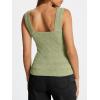 imageAUTOMET Women Tank Tops 2025 Summer Square Neck Crop Top Trendy Going Out Vacation Outfit Cami Sleeveless Y2k Clothes FashionGreen