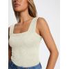 imageAUTOMET Women Tank Tops 2025 Summer Square Neck Crop Top Trendy Going Out Vacation Outfit Cami Sleeveless Y2k Clothes FashionIvory