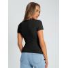 imageAUTOMET Womens Short Sleeve T Shirts Summer Crop Tops 2025 Going Out Basic Cute Tee Y2k Fitted Workout ClothesBlack