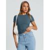 imageAUTOMET Womens Short Sleeve T Shirts Summer Crop Tops 2025 Going Out Basic Cute Tee Y2k Fitted Workout ClothesHazeblue