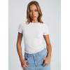 imageAUTOMET Womens Short Sleeve T Shirts Summer Crop Tops 2025 Going Out Basic Cute Tee Y2k Fitted Workout ClothesWhite