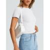 imageAUTOMET Womens Short Sleeve T Shirts Summer Crop Tops 2025 Going Out Basic Cute Tee Y2k Fitted Workout ClothesWhite