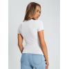 imageAUTOMET Womens Short Sleeve T Shirts Summer Crop Tops 2025 Going Out Basic Cute Tee Y2k Fitted Workout ClothesWhite