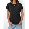 imageAUTOMET Womens Short Sleeve TShirts Dressy Casual Basic Ruffle Cute Summer Tops 2025 Spring Fashion ClothesBlack