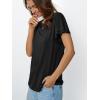imageAUTOMET Womens Short Sleeve TShirts Dressy Casual Basic Ruffle Cute Summer Tops 2025 Spring Fashion ClothesBlack