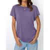 imageAUTOMET Womens Short Sleeve TShirts Dressy Casual Basic Ruffle Cute Summer Tops 2025 Spring Fashion ClothesPurple