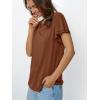 imageAUTOMET Womens Short Sleeve TShirts Dressy Casual Basic Ruffle Cute Summer Tops 2025 Spring Fashion ClothesRust