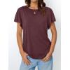 imageAUTOMET Womens Short Sleeve TShirts Dressy Casual Basic Ruffle Cute Summer Tops 2025 Spring Fashion ClothesWine Red