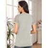 imageAUTOMET Womens Summer Tops Spring Shirts Trendy Vacation Outfits Short Sleeve Business Tshirts Fashion Casual BlousesBeige