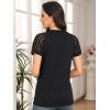 imageAUTOMET Womens Summer Tops Spring Shirts Trendy Vacation Outfits Short Sleeve Business Tshirts Fashion Casual BlousesBlack