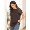 imageAUTOMET Womens Summer Tops Spring Shirts Trendy Vacation Outfits Short Sleeve Business Tshirts Fashion Casual BlousesBrown