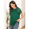 imageAUTOMET Womens Summer Tops Spring Shirts Trendy Vacation Outfits Short Sleeve Business Tshirts Fashion Casual BlousesGreen