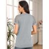 imageAUTOMET Womens Summer Tops Spring Shirts Trendy Vacation Outfits Short Sleeve Business Tshirts Fashion Casual BlousesGrey