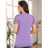 imageAUTOMET Womens Summer Tops Spring Shirts Trendy Vacation Outfits Short Sleeve Business Tshirts Fashion Casual BlousesPurple