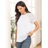 imageAUTOMET Womens Summer Tops Spring Shirts Trendy Vacation Outfits Short Sleeve Business Tshirts Fashion Casual BlousesWhite