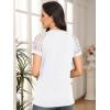 imageAUTOMET Womens Summer Tops Spring Shirts Trendy Vacation Outfits Short Sleeve Business Tshirts Fashion Casual BlousesWhite
