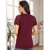 imageAUTOMET Womens Summer Tops Spring Shirts Trendy Vacation Outfits Short Sleeve Business Tshirts Fashion Casual BlousesWinered