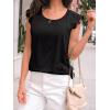 imageAUTOMET Womens Tops Casual Dressy Lace Summer Tee 2025 Cap Sleeve T Shirts Cute Basic Trendy Fashion Spring OutfitsBlack