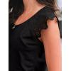 imageAUTOMET Womens Tops Casual Dressy Lace Summer Tee 2025 Cap Sleeve T Shirts Cute Basic Trendy Fashion Spring OutfitsBlack