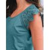 imageAUTOMET Womens Tops Casual Dressy Lace Summer Tee 2025 Cap Sleeve T Shirts Cute Basic Trendy Fashion Spring OutfitsBluegreen