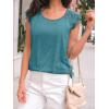 imageAUTOMET Womens Tops Casual Dressy Lace Summer Tee 2025 Cap Sleeve T Shirts Cute Basic Trendy Fashion Spring OutfitsBluegreen