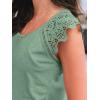 imageAUTOMET Womens Tops Casual Dressy Lace Summer Tee 2025 Cap Sleeve T Shirts Cute Basic Trendy Fashion Spring OutfitsGreen