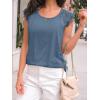 imageAUTOMET Womens Tops Casual Dressy Lace Summer Tee 2025 Cap Sleeve T Shirts Cute Basic Trendy Fashion Spring OutfitsGreyblue