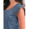 imageAUTOMET Womens Tops Casual Dressy Lace Summer Tee 2025 Cap Sleeve T Shirts Cute Basic Trendy Fashion Spring OutfitsGreyblue